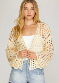 QUINN CROCHET CARDIGAN