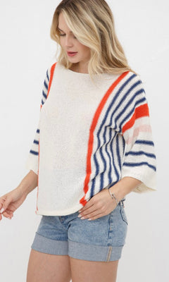 SURF’S UP STRIPED SWEATER